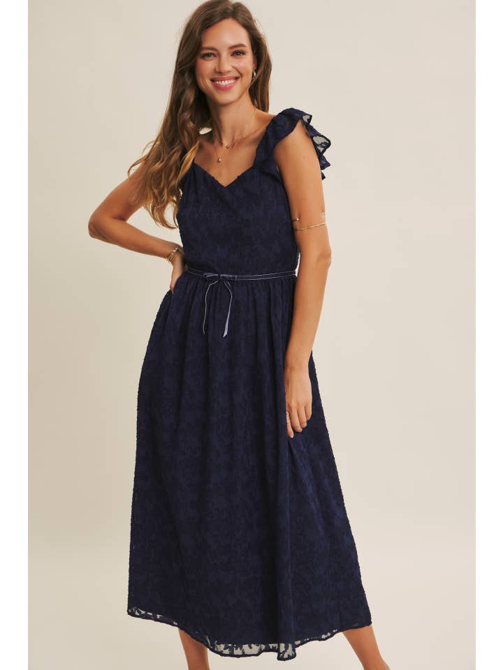 in february – Großhandel Kleid – Damen – MIT REICHER TEXTUR SAMT TAILLEN JACQUARD MIDI KLEID10