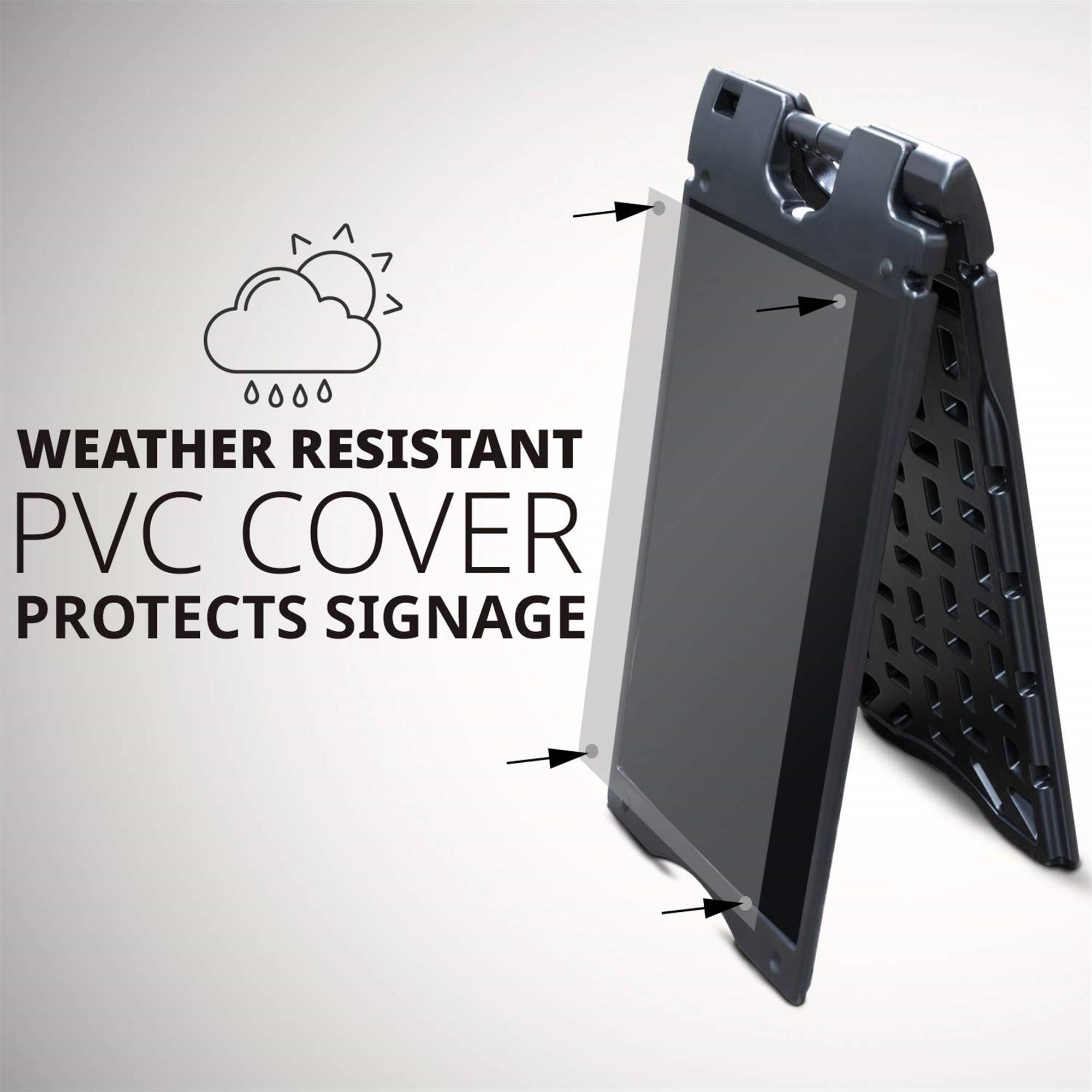 Jumbl - Wholesale Sign - A-Frame Outdoor Sandwich Signboard 15.7x26" with PVC Cover9