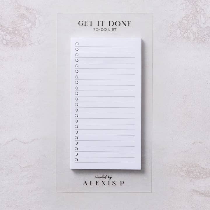 Get It Done To-Do List for wholesale by Curated by Alexis P