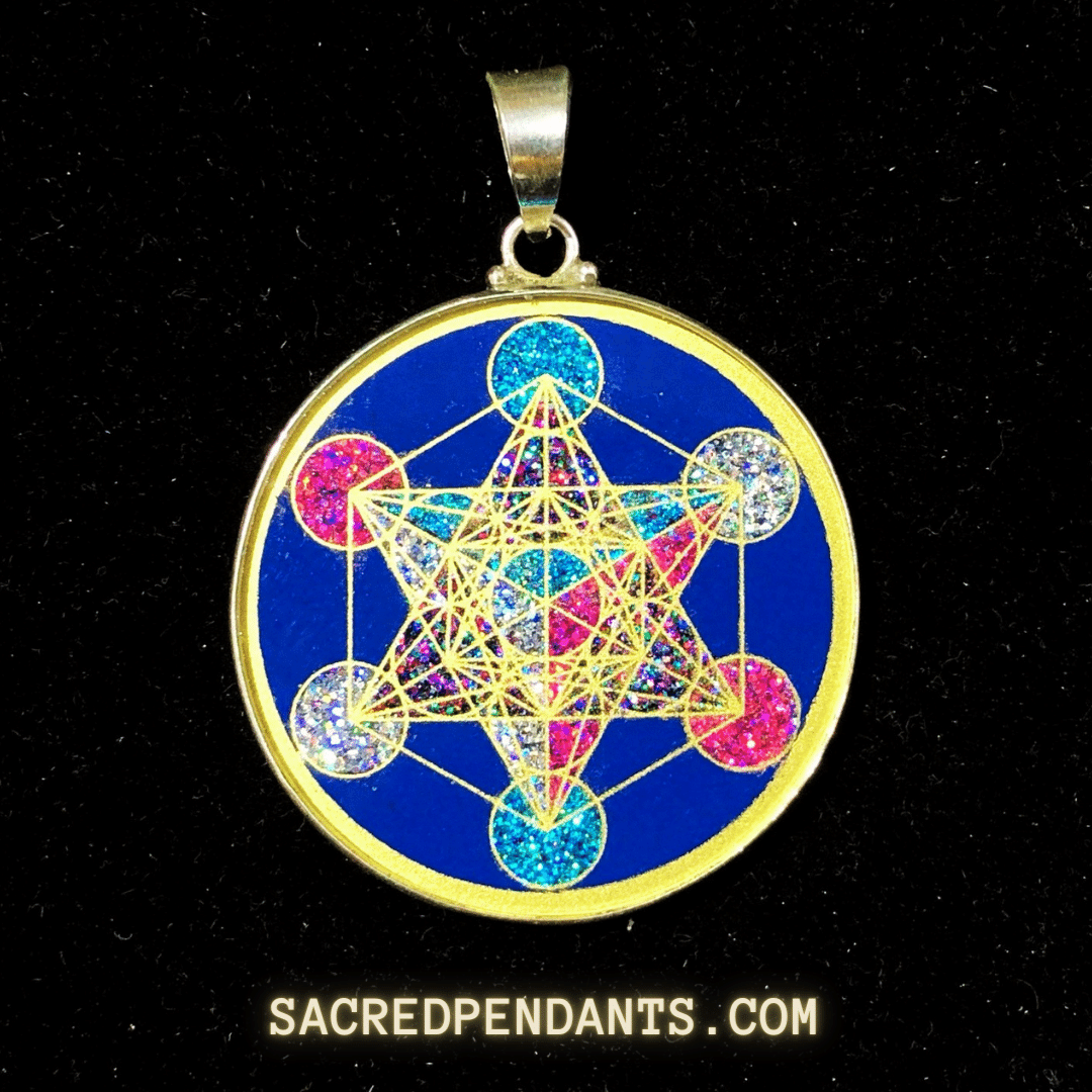 Sacred Pendants - Wholesale Individual Charm/Pendant - Metatron’s Cube -Sacred Geometry Gemstone Pendant1