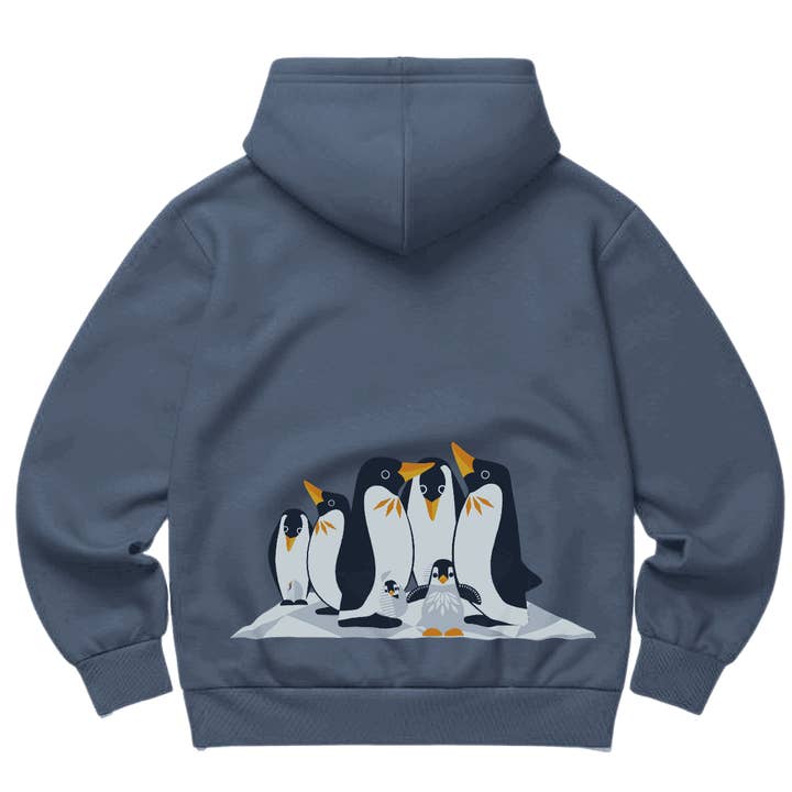 Coq En Pate - Wholesale Hoodie - Kids - Children's organic hoodie, navy - Penguin1