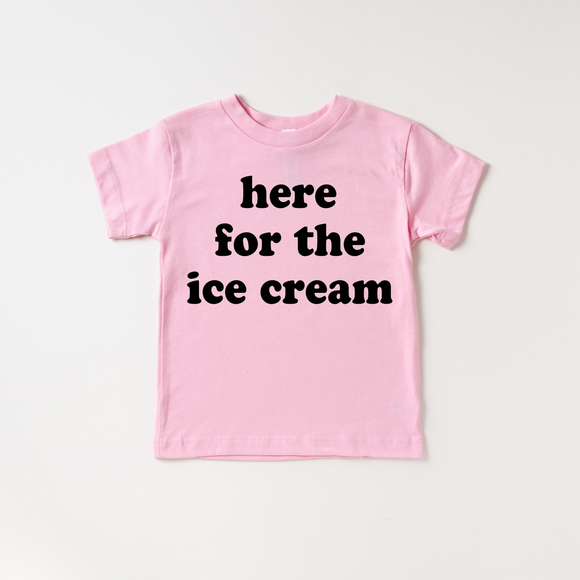 Benny & Ray Apparel - Wholesale Screen Printed T-Shirt - Kids - Here for the Ice Cream! Toddler and Youth Summer Shirt5
