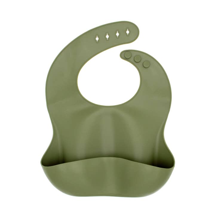 MM siliconen slabbetje: olijf voor wholesale door Modern.Mama LLC.