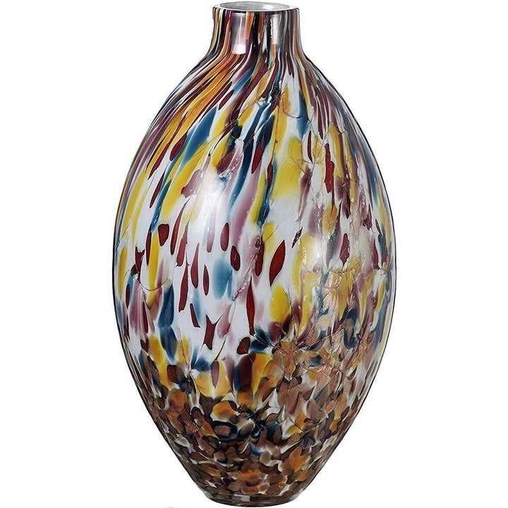 NORTH AMERICAN CRYSTAL - Wholesale Vase - 16"H Victoria Bella Glass Vase Sun 21325400.44K, Hand-Blown