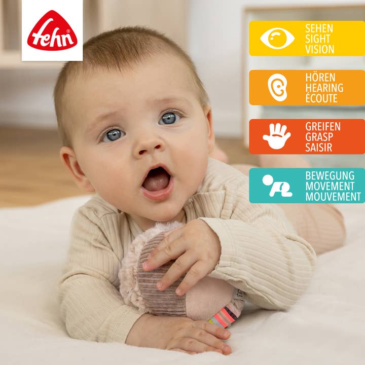 Fehn - Wholesale Sensory Ball - Baby - Rattle Ball Flamingo - Grasping Toy Ball - Motor Skills Toy1