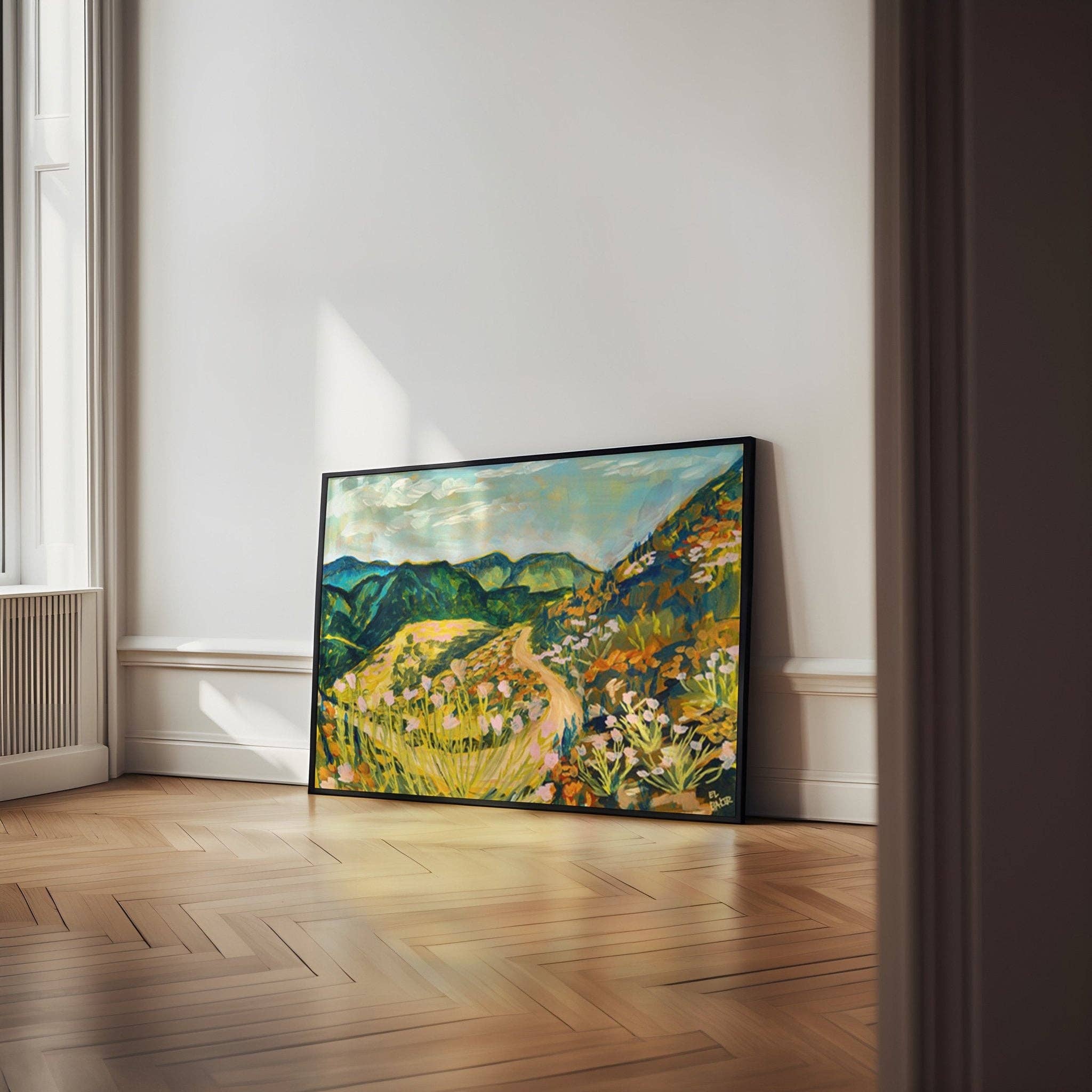 El Baker Art - Wholesale Art Print - California Wildflower Print – San Gabriel Mountains Botanical Wall Art Canvas8