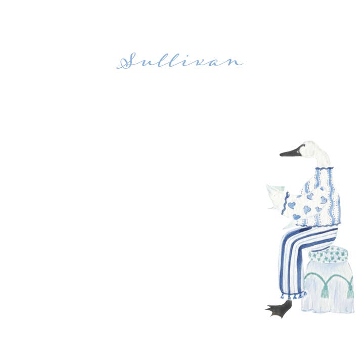 Swan Notecard Set for wholesale by Cedar Street Stationery