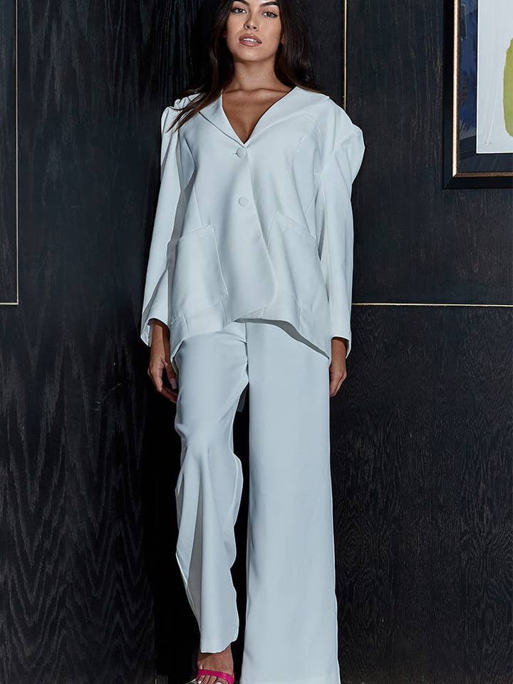 Athina Collection - Wholesale Top & Pant Set (NOT Loungewear) - Women's - Relaxed Oversized Classic Blazer Set1
