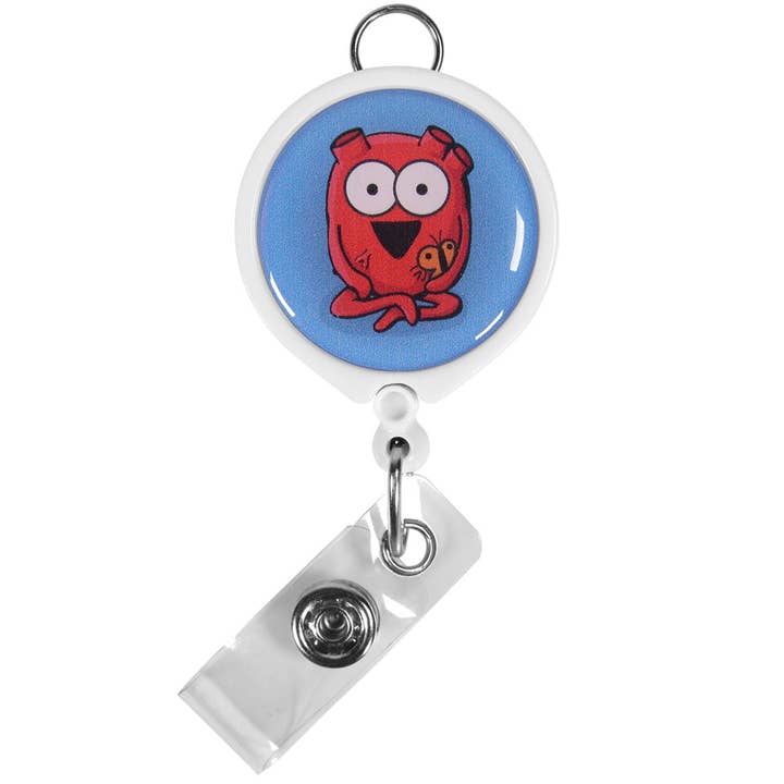 Heart ID Badge Reel for wholesale by The Awkward Yeti