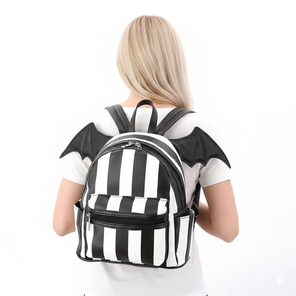 COMECO INC - Wholesale Backpack - Women's - Bat Wing Striped Mini Backpack4