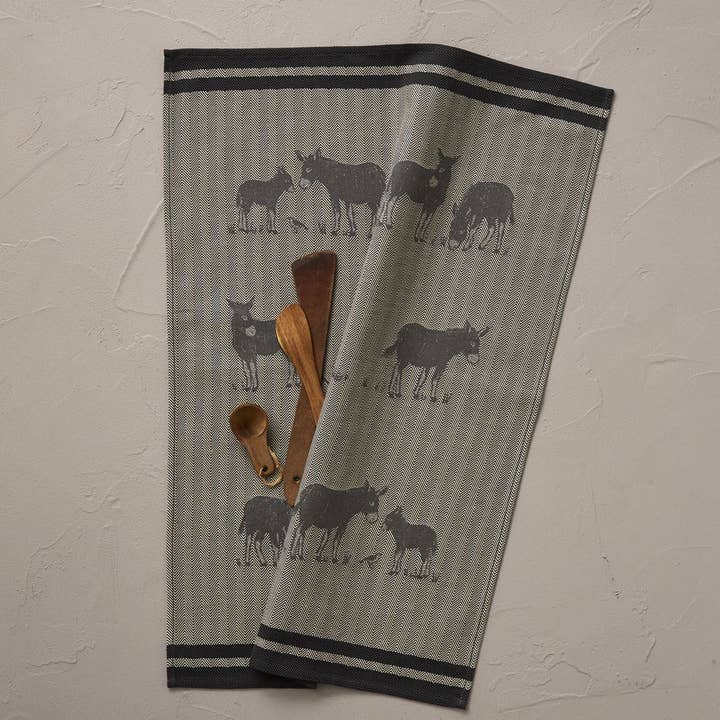 Sylvie Thiriez - Wholesale Dishcloth - Tea towel Arsène gris