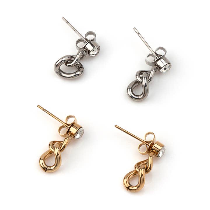 Steel Earring GPE22101811 for wholesale by Shebiju