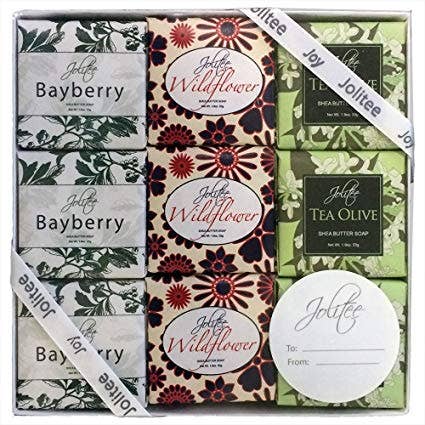 Jolitee – wholesale Bar Soap – French Milled Botanical Soap Sampler Set in Three Fabulous Scents (Specialty Assorted)0