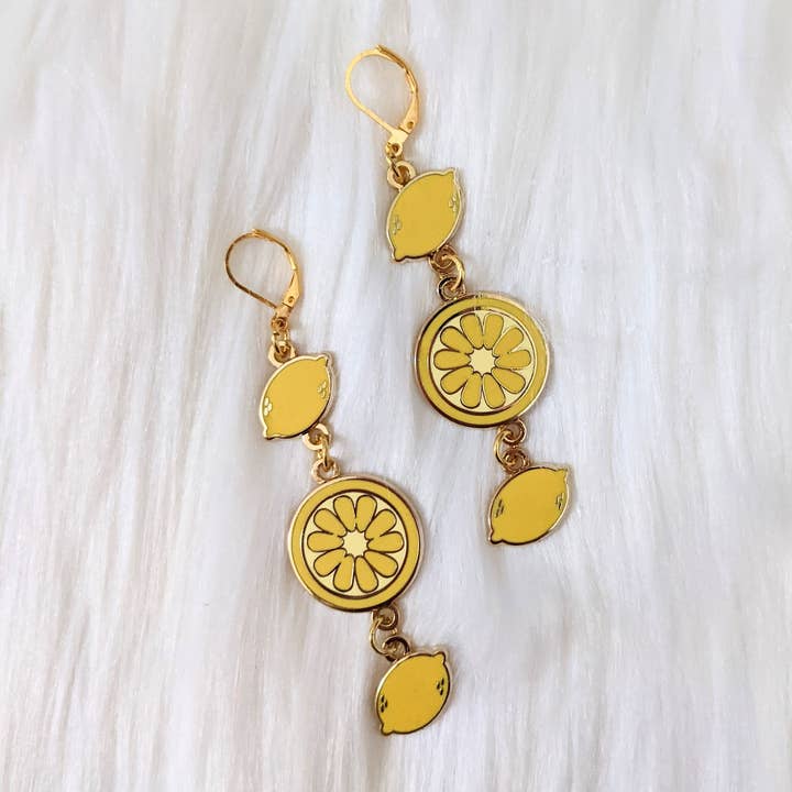 Lemonade Party - Dingle Øreringe for engroshandel hos Sugar Cubed Studios