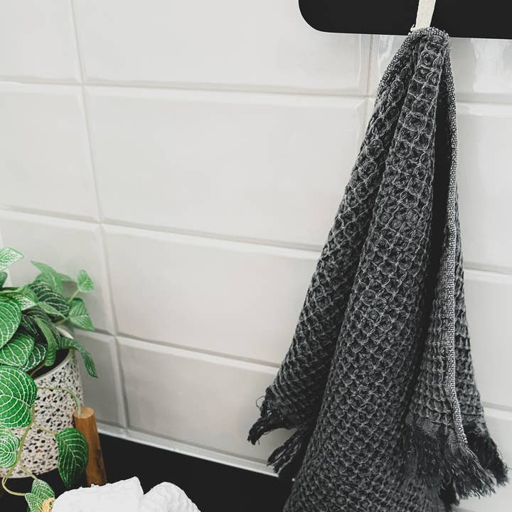 My Kitchen Linens - Wholesale Hand Towel - Set of 2 Waffle Towels for Bathroom6