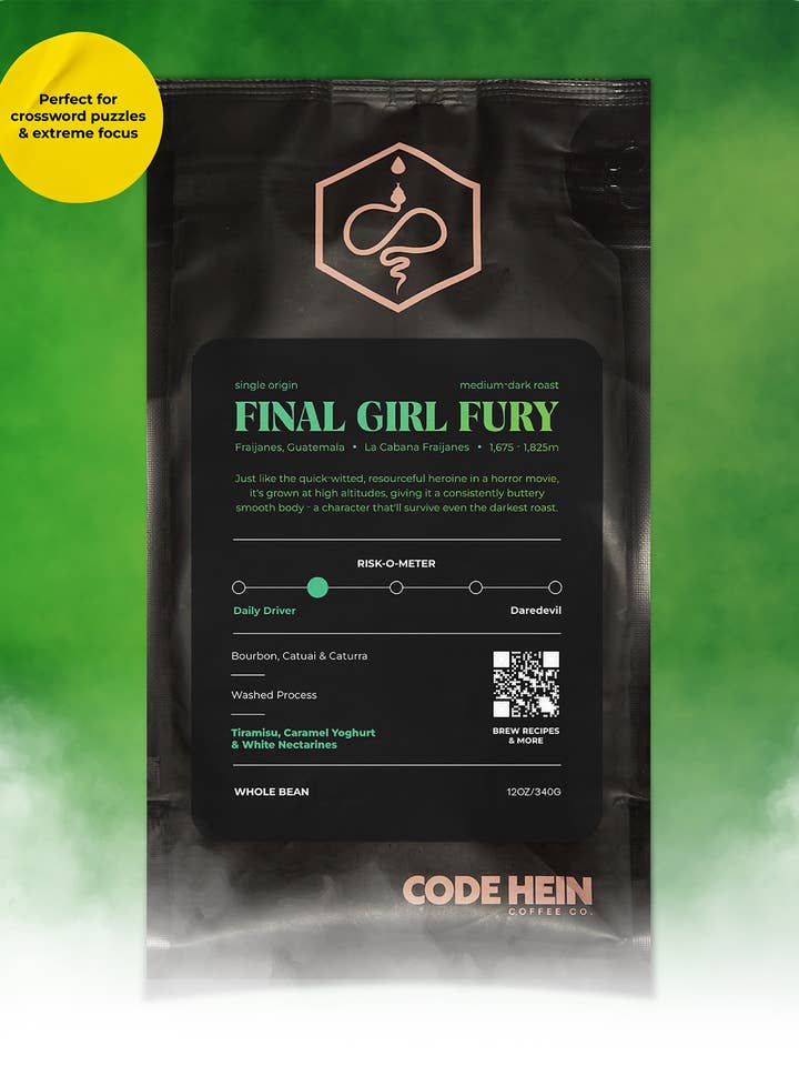 Final Girl Fury för wholesale av Code Hein Coffee Co.