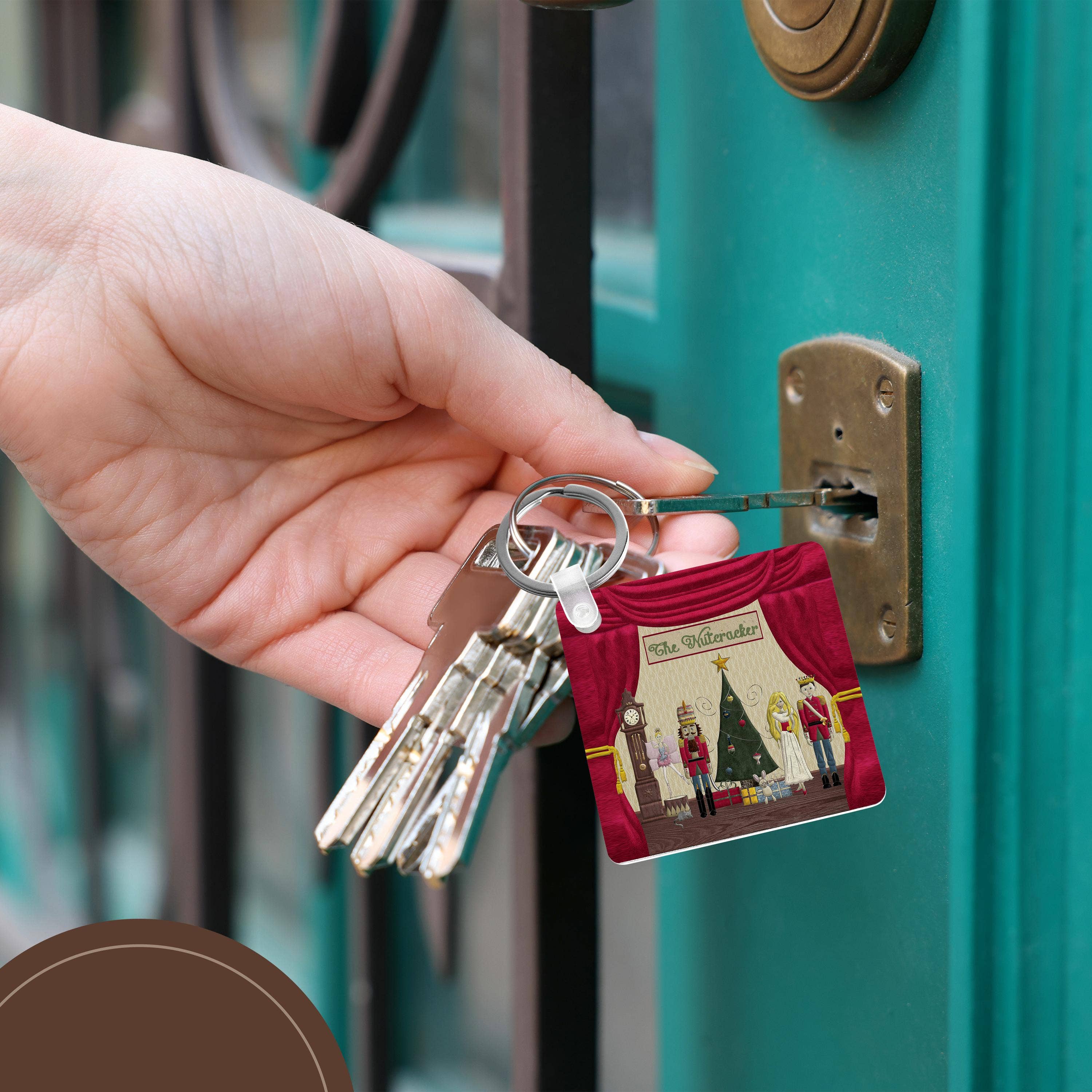 3dRose - Wholesale Keychain - Unisex - 3dRose, Nutcracker Prince, Sugar Plum Fairy, Mouse King, Snow Queen, Clock , Key Chain5