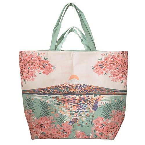 BOLSA SHOPPER XL FLORES DE FUJI - SACC68P01 para venta al por mayor de KIUB