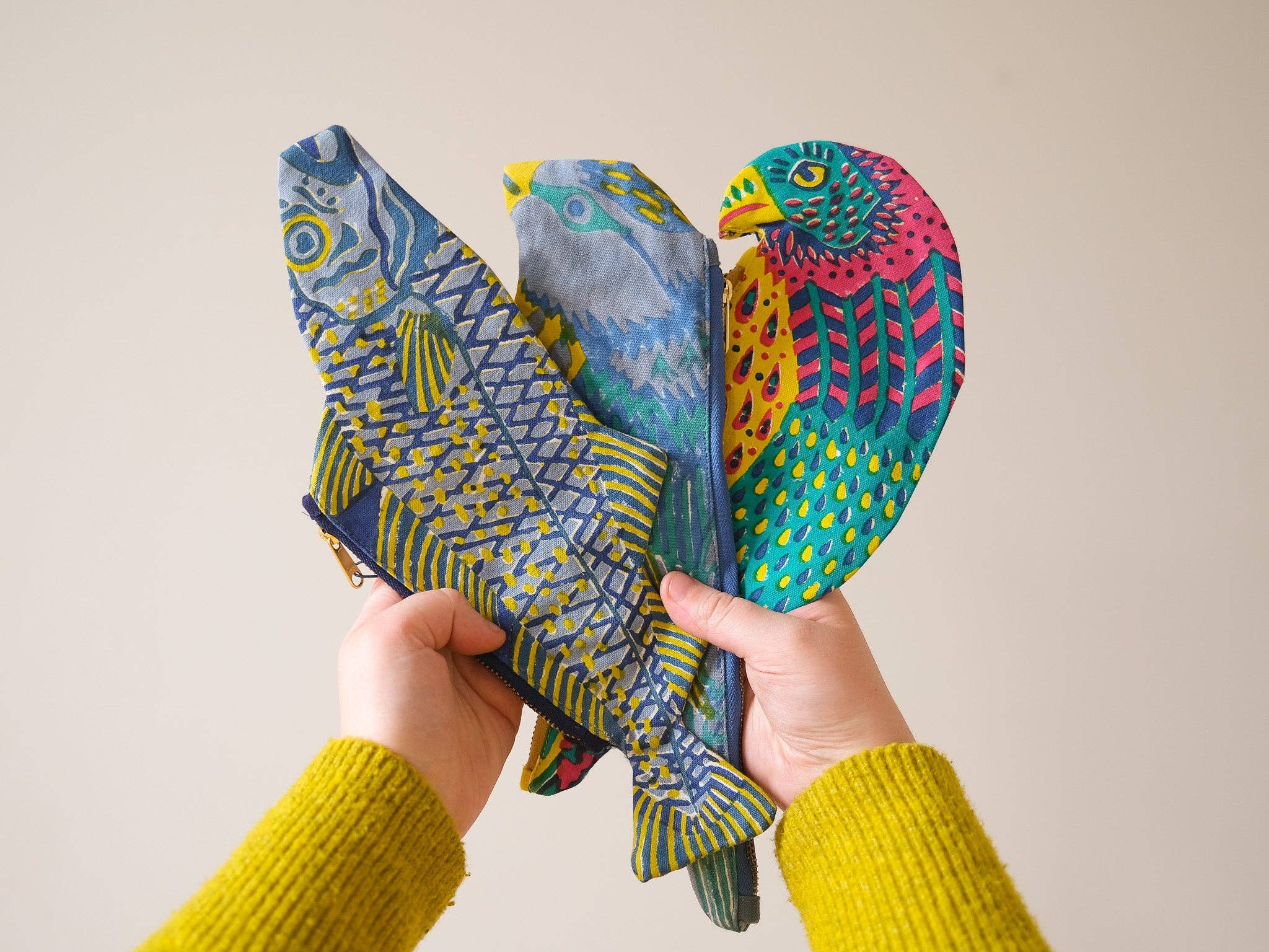 East End Press - Wholesale Pencil Case/Pouch - UK/EU: Blue Tit Fabric Case4