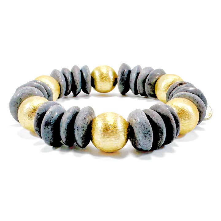 CALDWELL ARMBAND I GRÅ ASHANTI för wholesale av B. ROWE & CO.