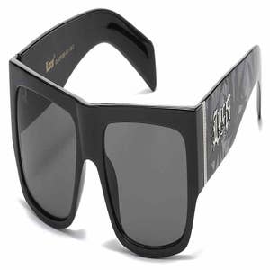 Black Locs Wrap Around Sunglasses - For Men - Locs