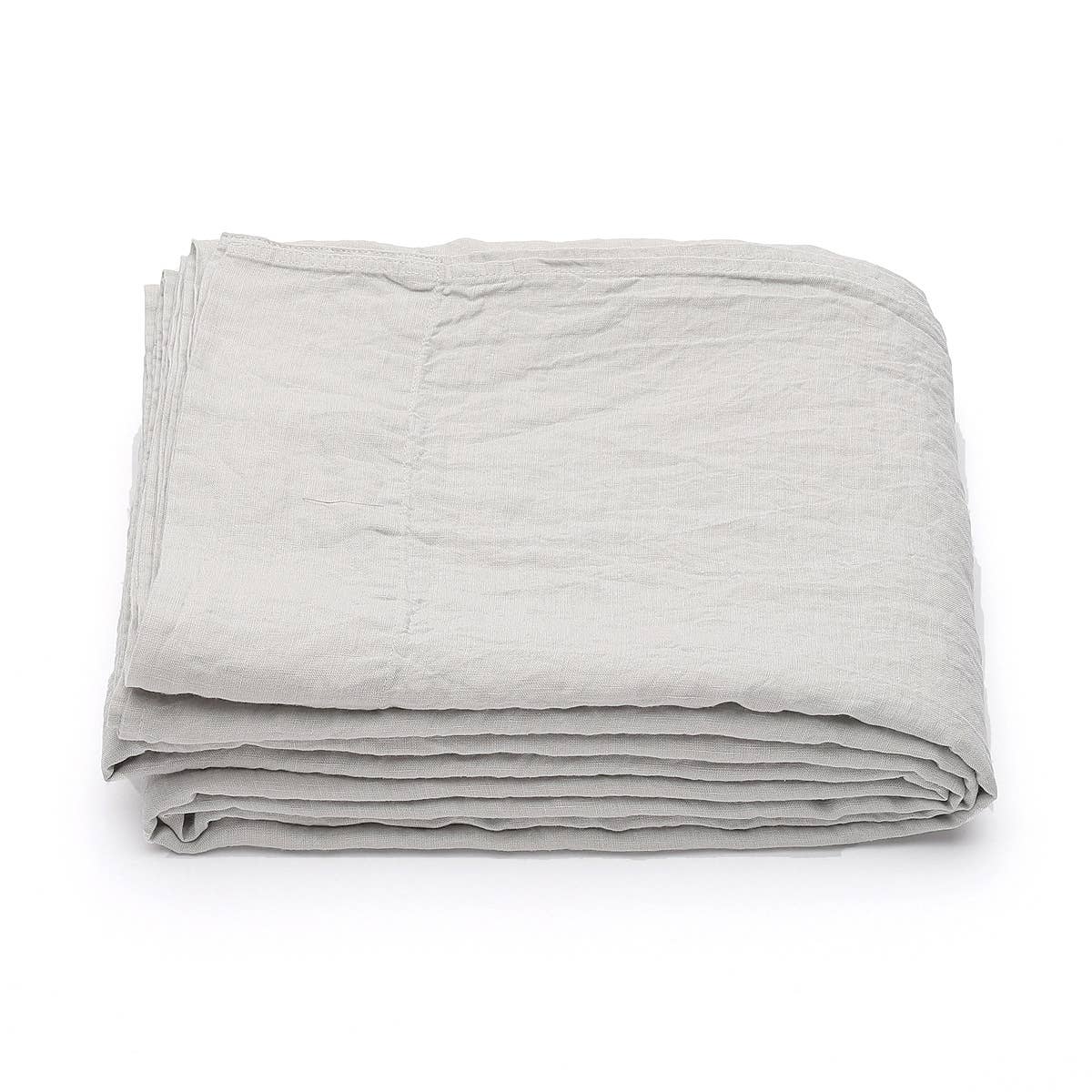 LinenMe - Vente Drap plat - Drap plat en lin Silver Stone Washed4