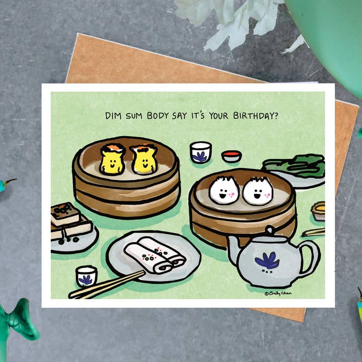 Brightspot Design - Wholesale Birthday Card - Dim Sum Birthday Card