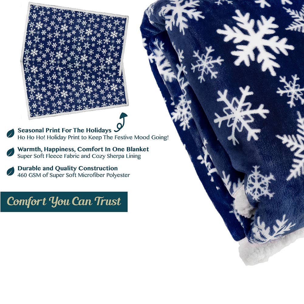 Pavilia - Vente Plaids - Plaid sherpa de Noël réversible24