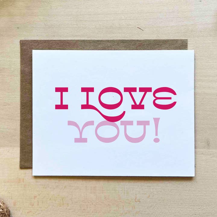 I love You! for wholesale by Toast Paper + Goods