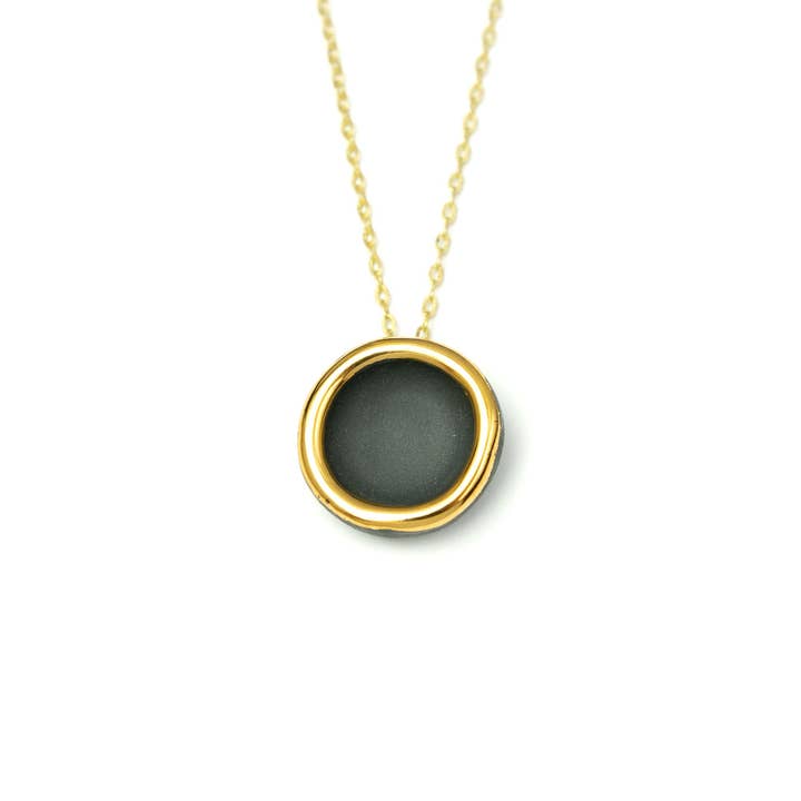 Black Halo Necklace for wholesale by DANU Ceramics