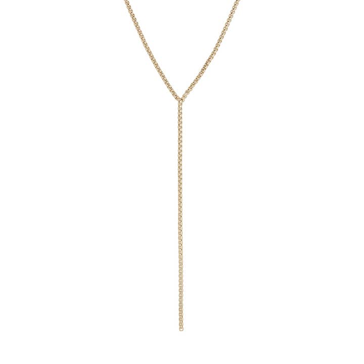 Dunne Luciana Box ketting Lariat voor wholesale door Eklexic