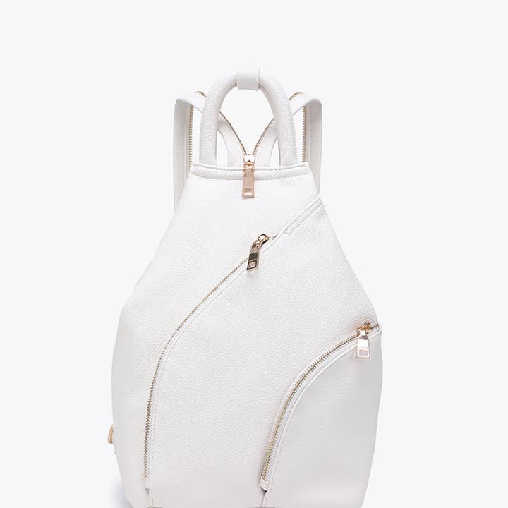 Jen & Co. - Wholesale Backpack - Women's - BP2687 Maura Diagonal Zipper Backpack