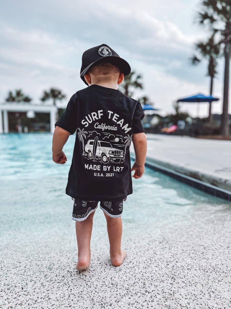 Black Boys Clothes The Surf Team Tee - USA made for wholesale on Faire11