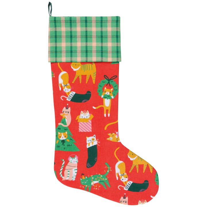 Let it Meow Christmas Stocking for wholesale by Danica Jubilee