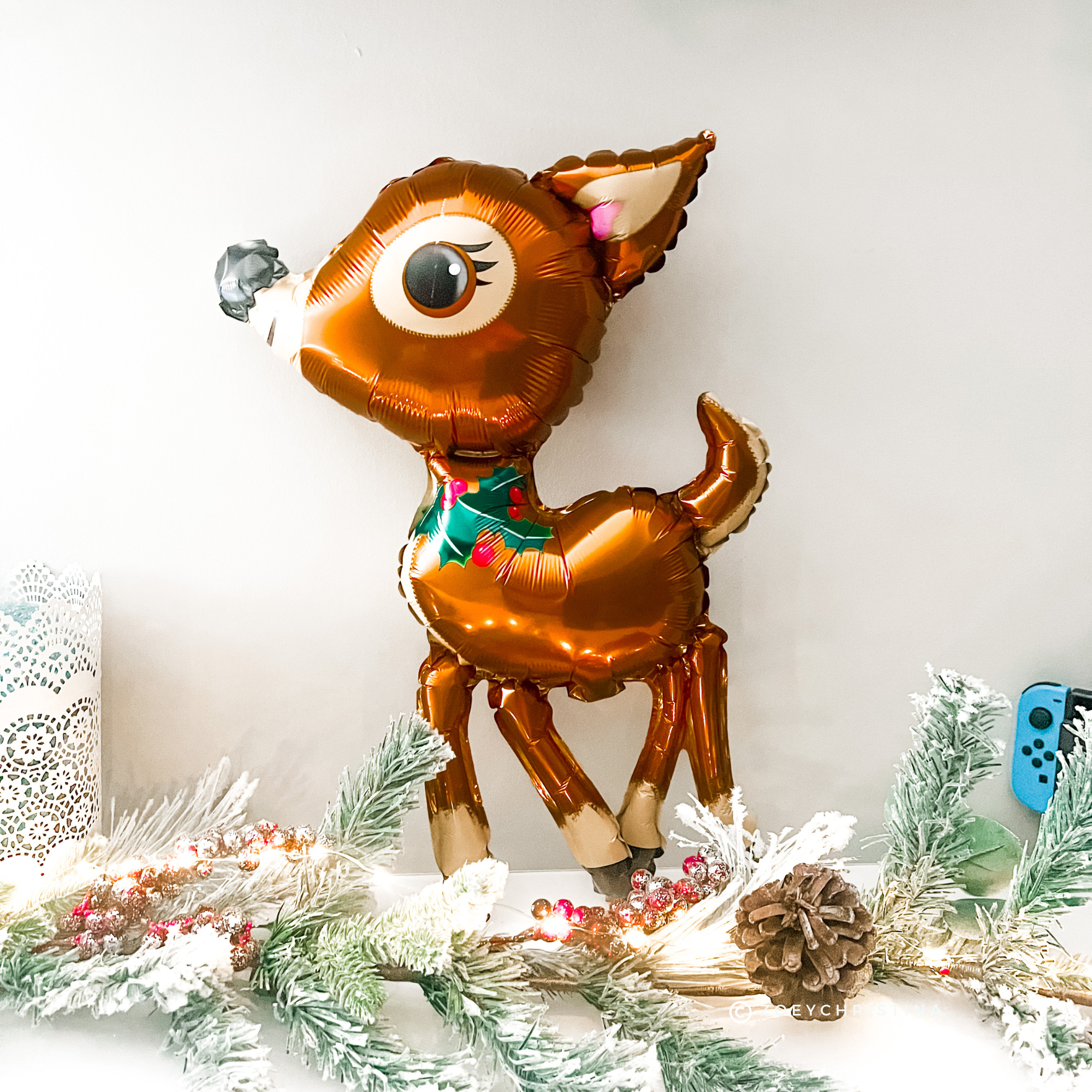 Zoey Christina - Wholesale Balloon - Reindeer Foil Balloon – Christmas, Holiday Party 25"1