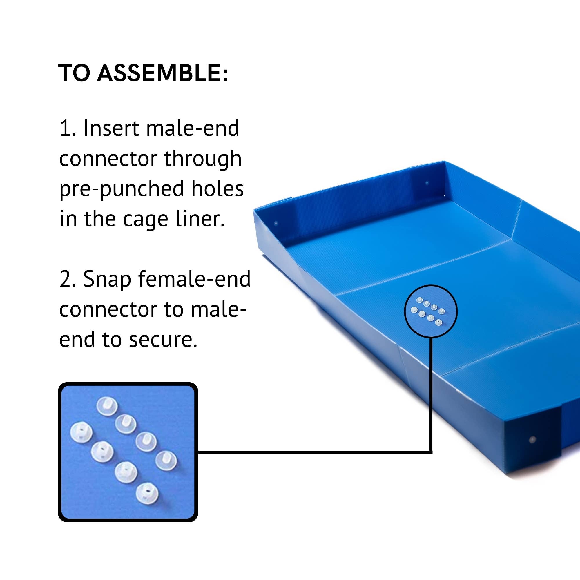 Midlee Designs - Vente Produit de nettoyage - Doublure de cage de cochon d'Inde en plastique ondulé Midlee — 47 po x 24 po6