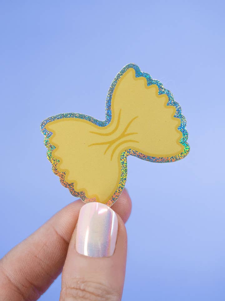 Farfalle pasta glimmer klistermærke for engroshandel hos Joanna Behar