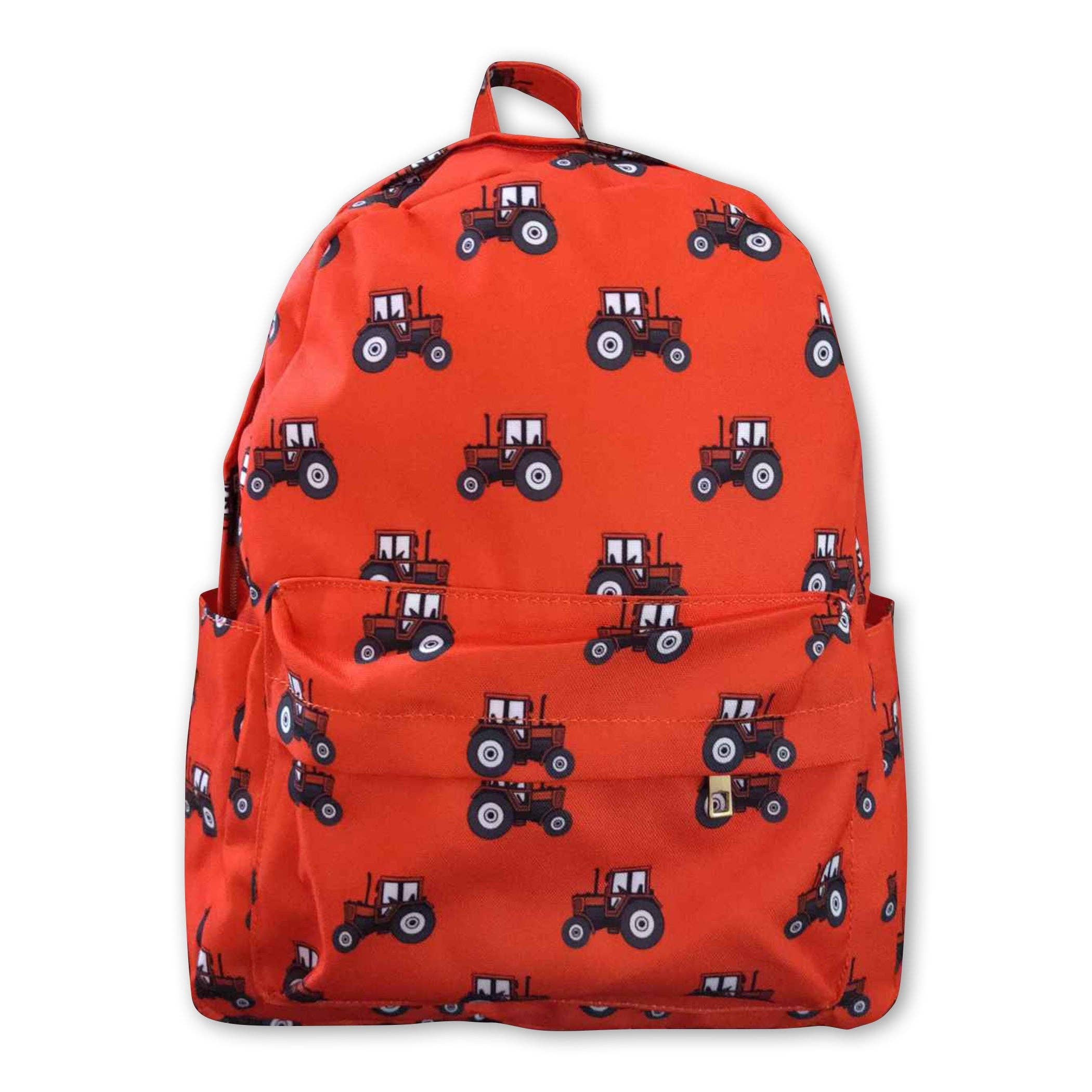 Yawoo Garments - Wholesale Backpack - Kids - Red tractor kids boy farm backpack0