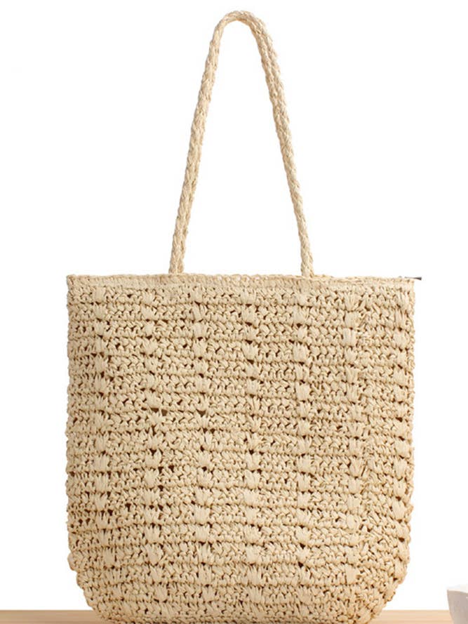 Braid Straw Tote Bag MOQ 3pcs JSRH017 for wholesale by UNISHE