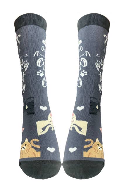 E&S Pets - Wholesale Socks - Unisex - Crazy Cat Lady - Fun Novelty Dog Socks - Unisex2