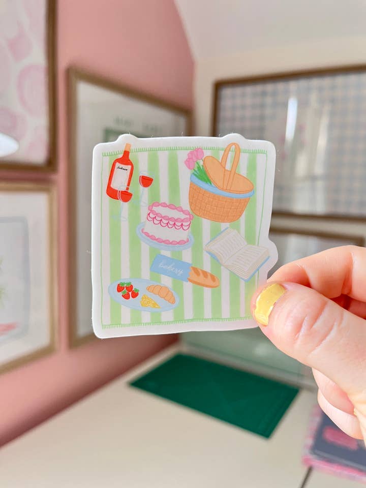 Pegatina de vinilo para picnic de verano para venta al por mayor de Hanstan Studio