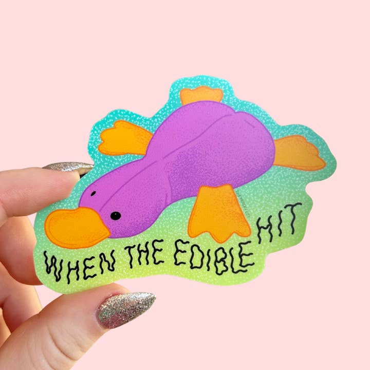 The Peach Fuzz – Engroshandel Klistermærke – Når det spiselige ramt klistermærke0