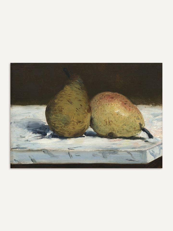 Still Life with Pears – Timeless Realism in Soft Colors for wholesale by Modern Antique Prints