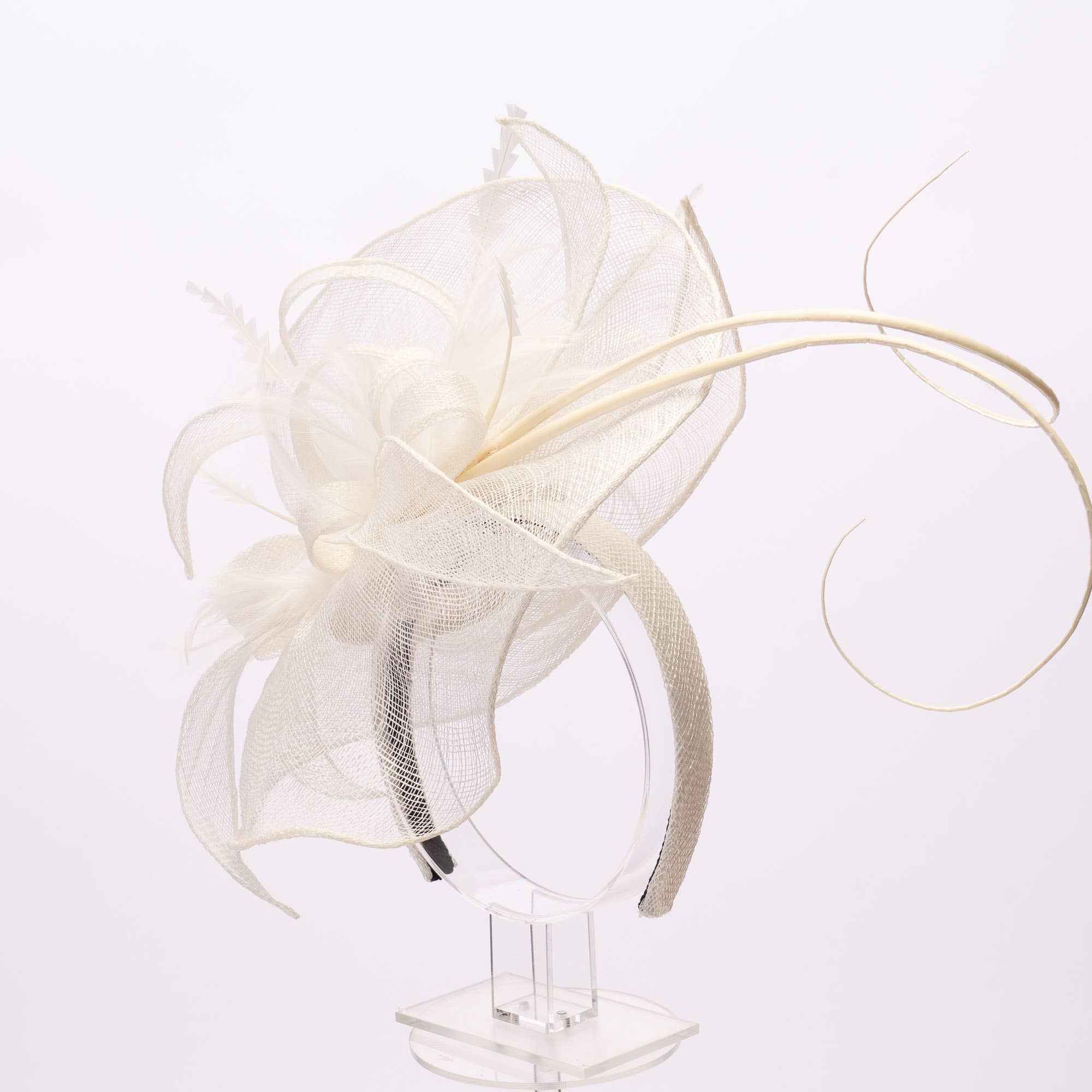 KaKyCo – wholesale Fascinator hat – Women's – Large Sinamay saucer fascinator headband | 1020889