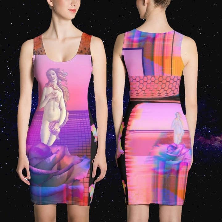 Virtual e Venus Remix Dress for wholesale by TECHNOIRCANDY