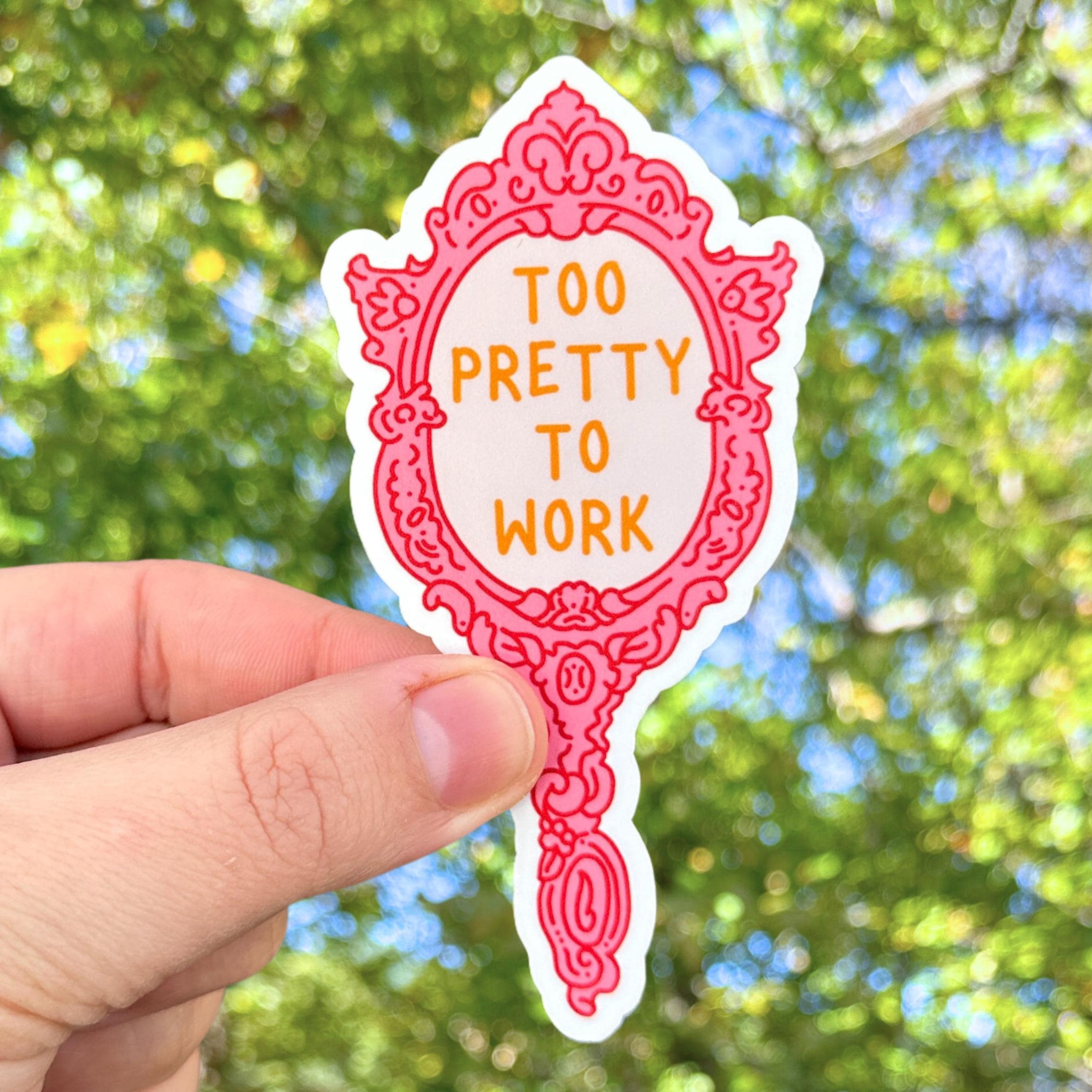 Olive Street Collective – wholesale Klistermärke – För snygg för att jobba klistermärke1