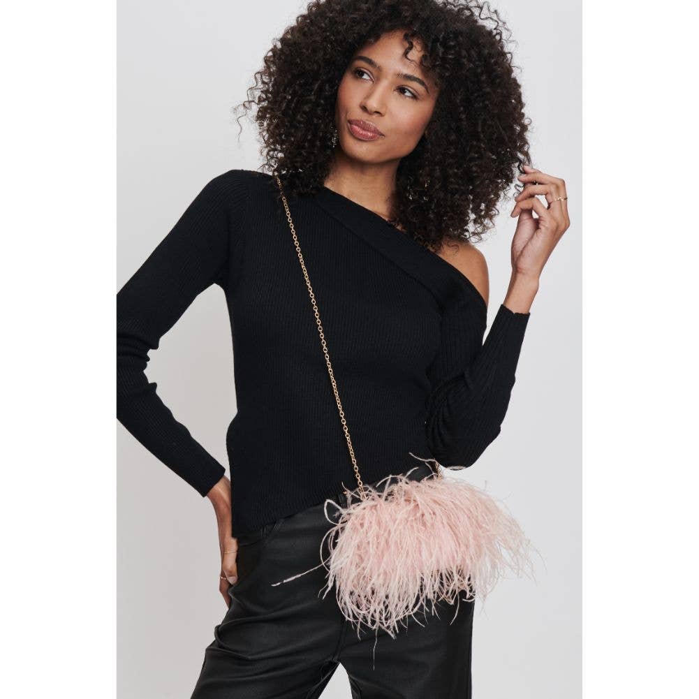Moda Luxe - Wholesale Clutch Bag - Women's - Harlow Feather Evening Bag38