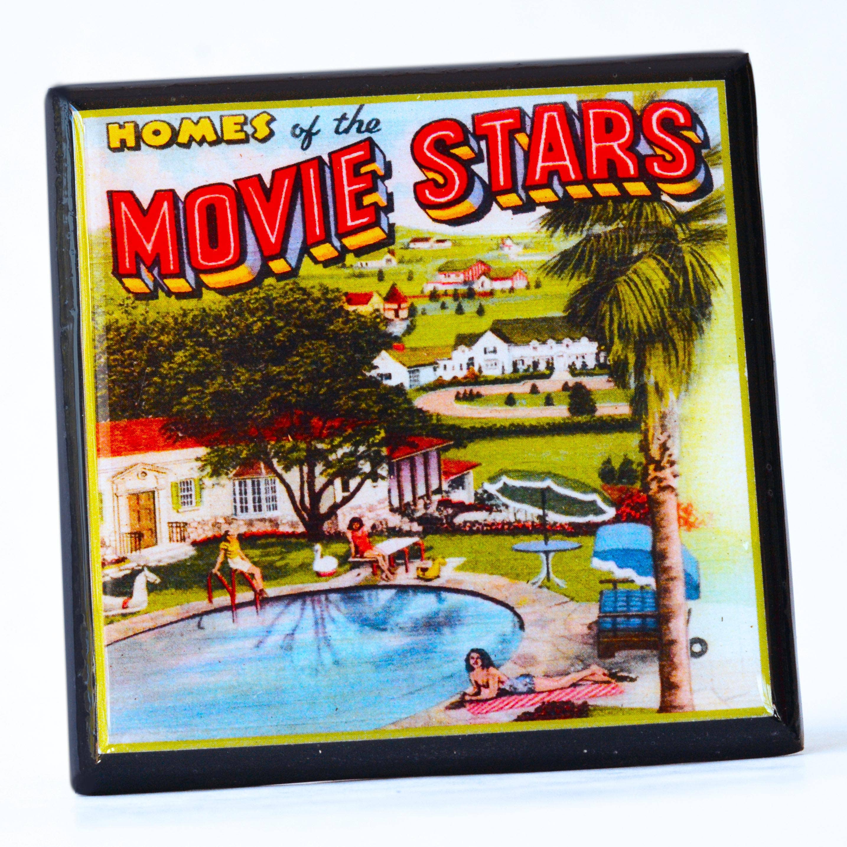Cheltenham Road - Wholesale Coasters - Homes of the Stars Vintage Hollywood Coaster Set3