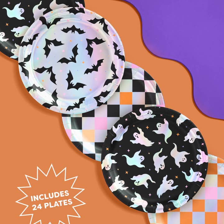 Petit Fetti - Wholesale Disposable Plate - Halloween Plates - 24 paper plates