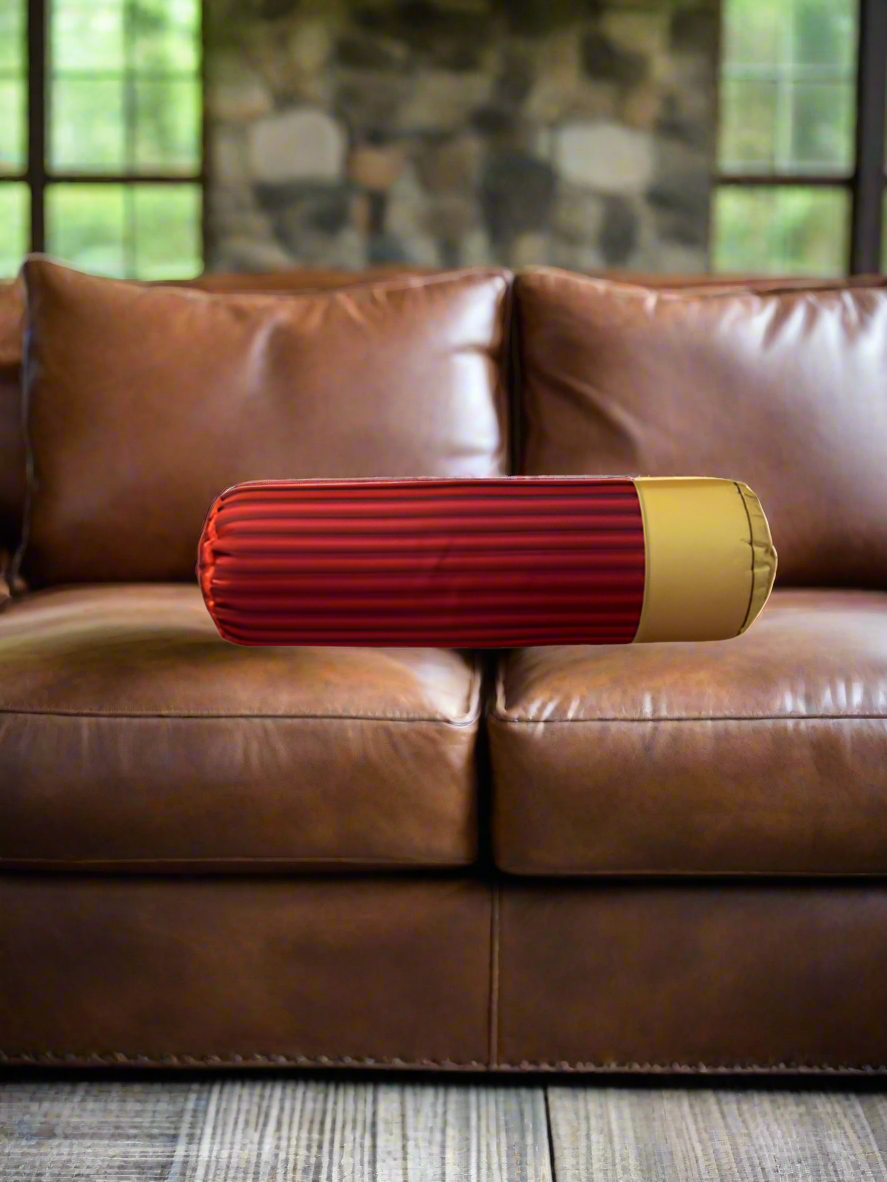 HushTubby - Wholesale Throw/Decorative Pillow - Red Shotgun Shell 12GA Pillow. Great Hunter gift. Tubular red shell with gold yellow end13